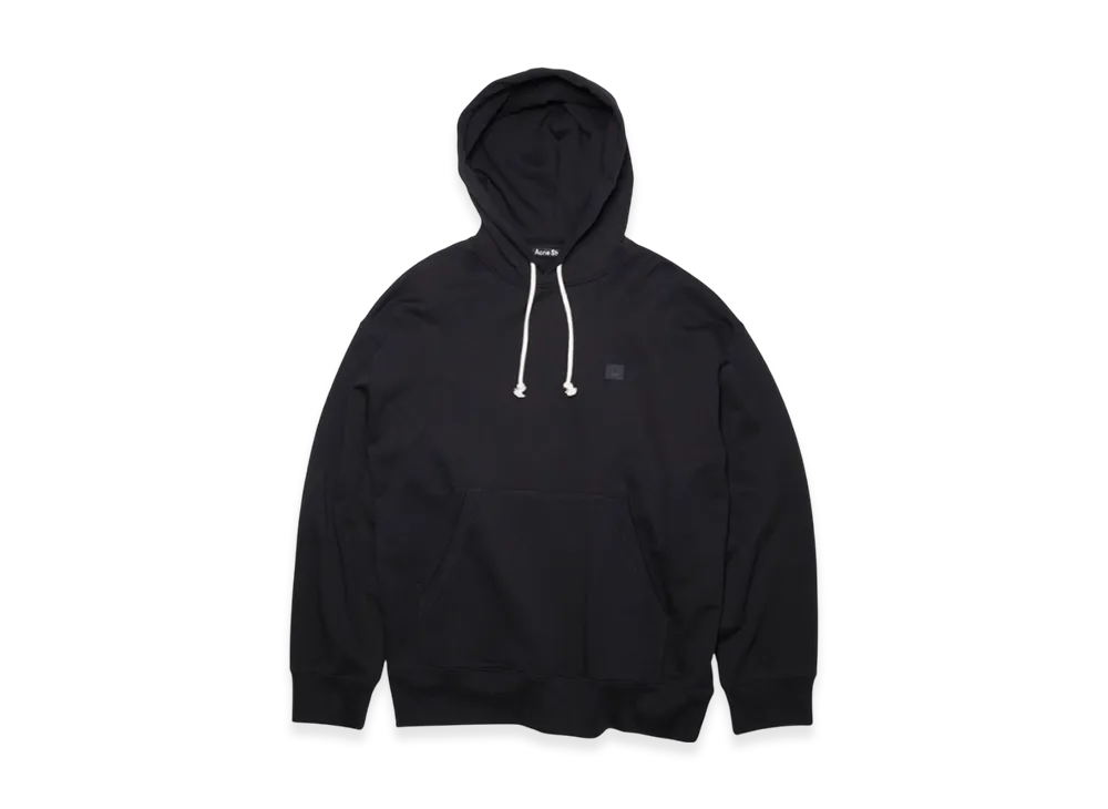 Acne Studios Farrin Face Oversized Hooded Sweatshirt "Black"