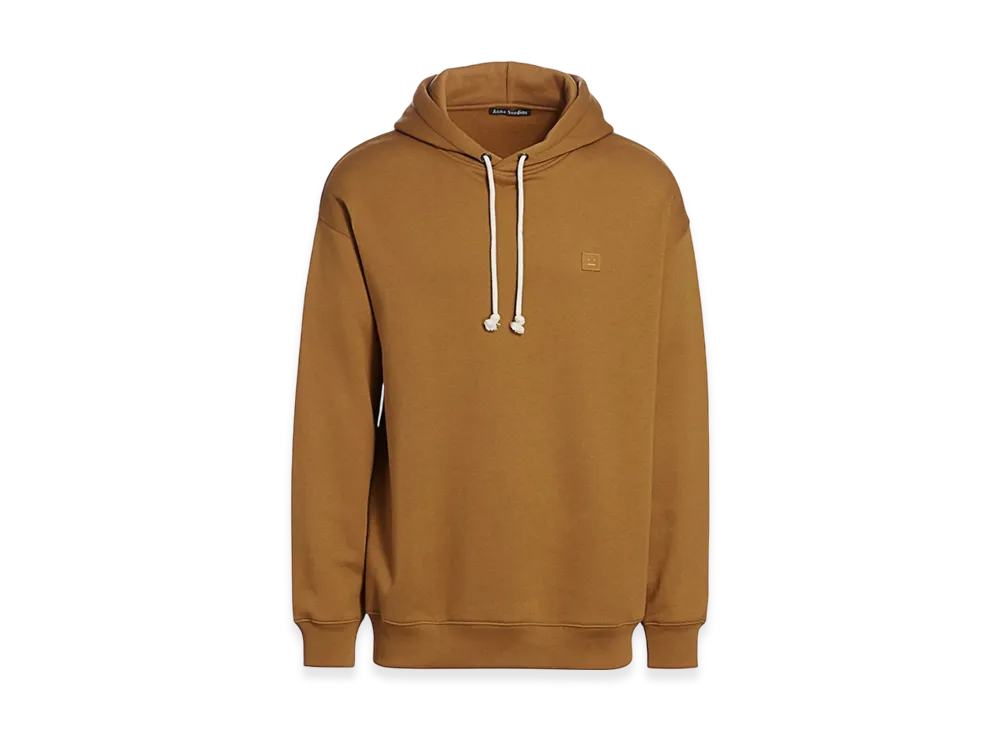 Acne Studios Farrin Face Oversized Hooded Sweatshirt "Caramel"