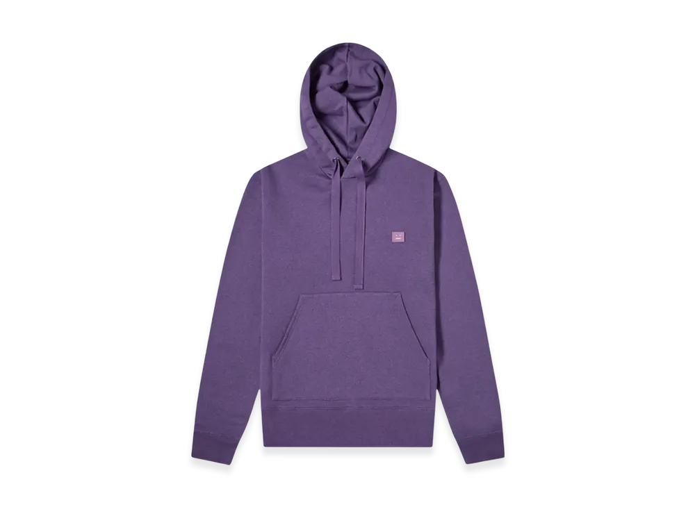 Acne Studios Ferris Face Hooded Sweatshirt "Electric Purple"