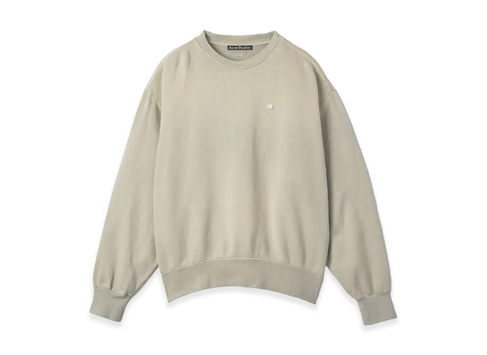 Acne Studios Fiah Crewneck Sweatshirt "Dusty Green"