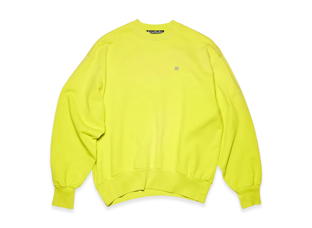 Acne Studios Fiah Crewneck Sweatshirt "Lemon Yellow"