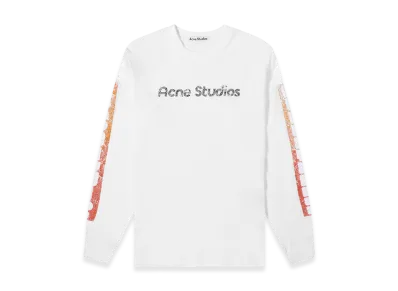 Acne Studios Logo Long Sleeve T-Shirt "Optic White"