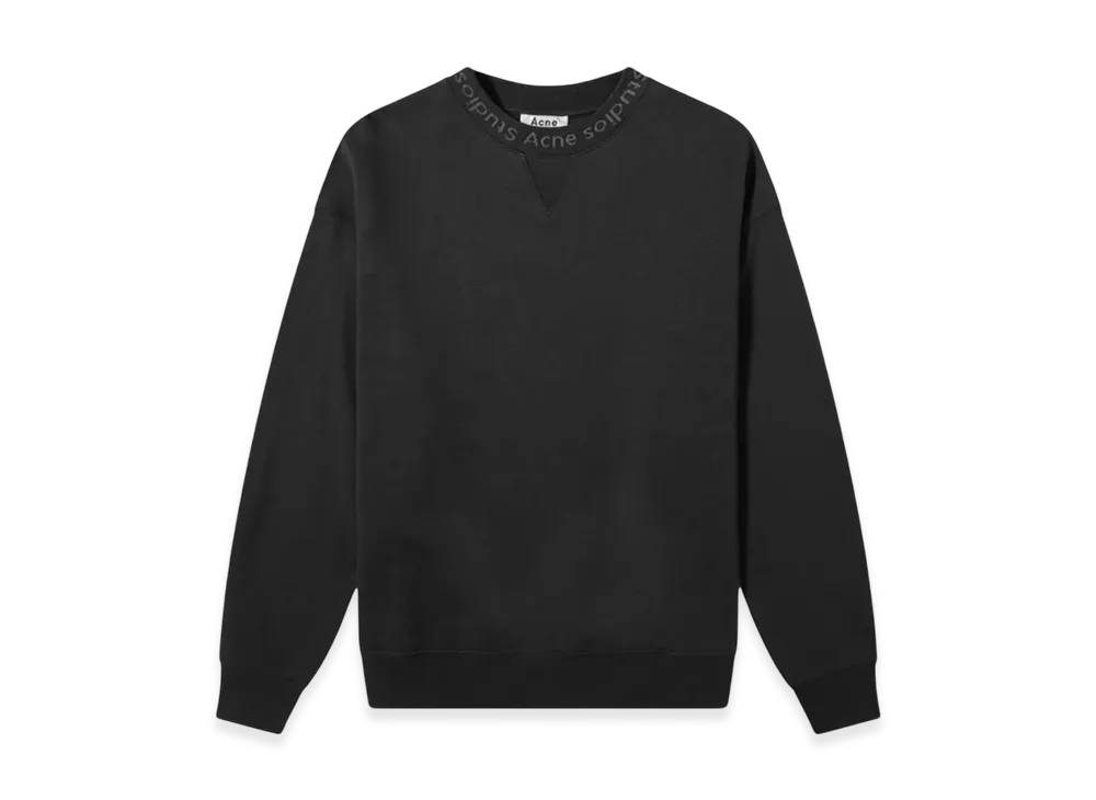 Acne Studios Flogho Crew Sweatshirt "Black"