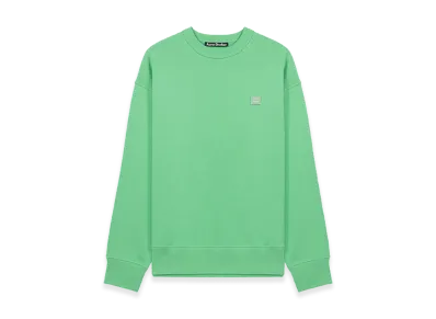 Acne Studios Fonbar Face Crewneck Sweatshirt "Green"