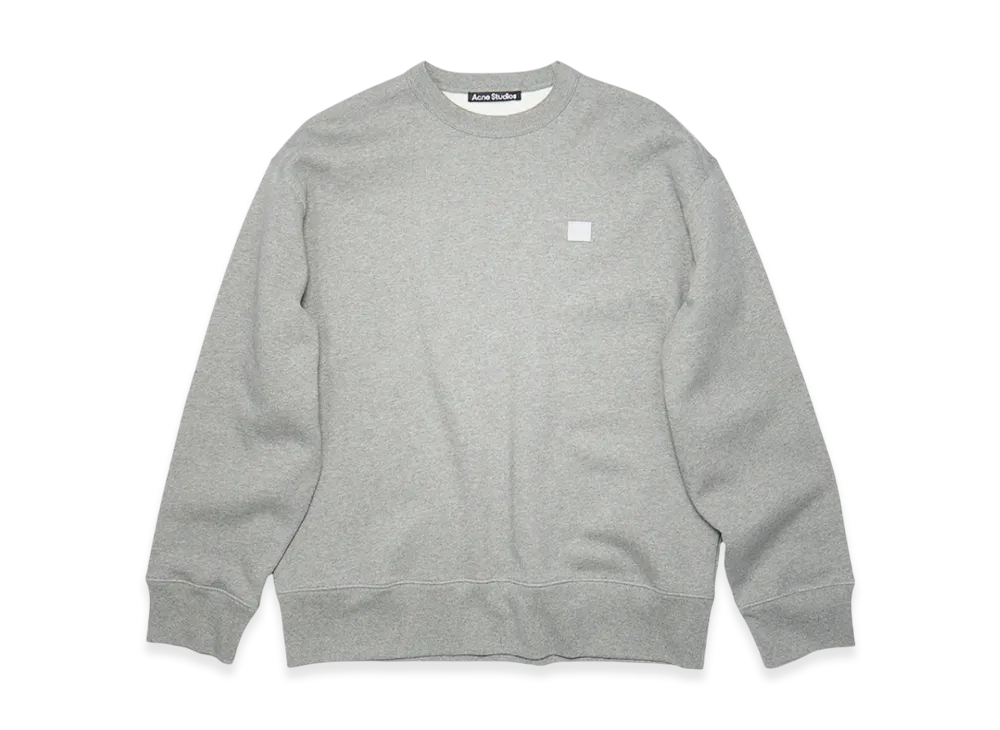 Acne Studios Fonbar Face Crewneck Sweatshirt "Light Grey Melange"