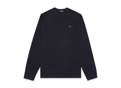 Acne Studios Fonbar Face Crewneck Sweatshirt "Navy"