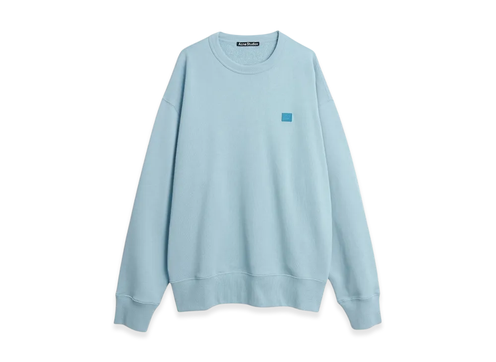 Acne Studios Fonbar Face Crewneck Sweatshirt "Powder Blue"