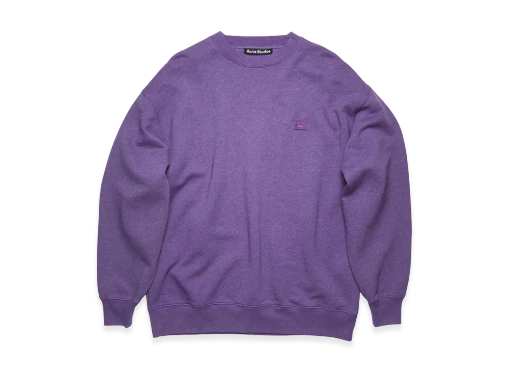 Acne Studios Forba Face Crewneck Sweatshirt "Electric Purple"