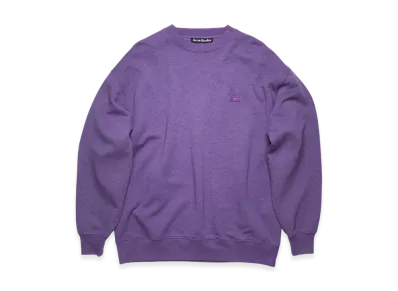 Acne Studios Forba Face Crewneck Sweatshirt "Electric Purple"