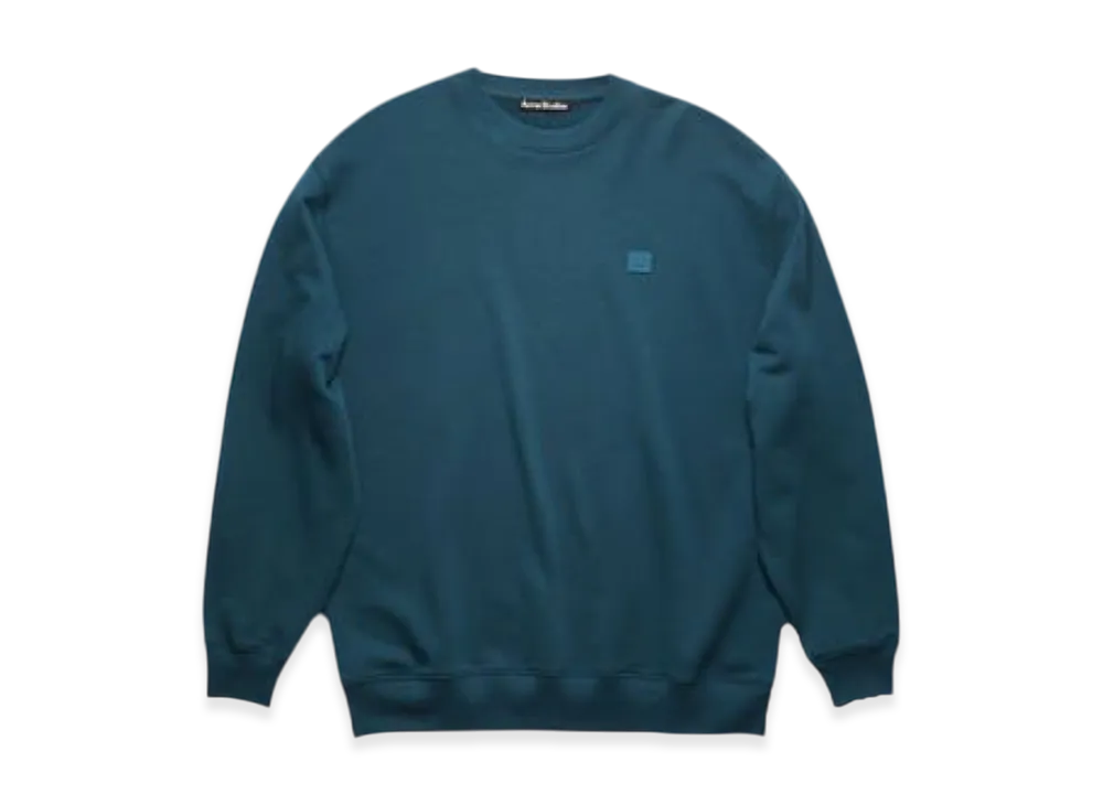 Acne Studios Forba Face Crewneck Sweatshirt "Midnight Blue"