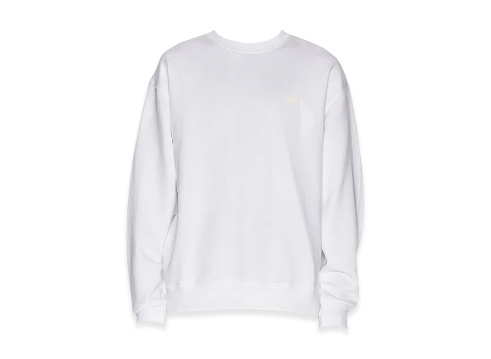 Acne Studios Forba Face Crewneck Sweatshirt "Optic White"