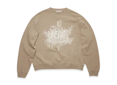 Acne Studios Glow in The Dark Logo Sweater "Dark Beige"