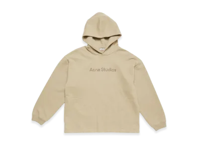 Acne Studios Logo Hooded SweaT-Shirt "Sand Beige"