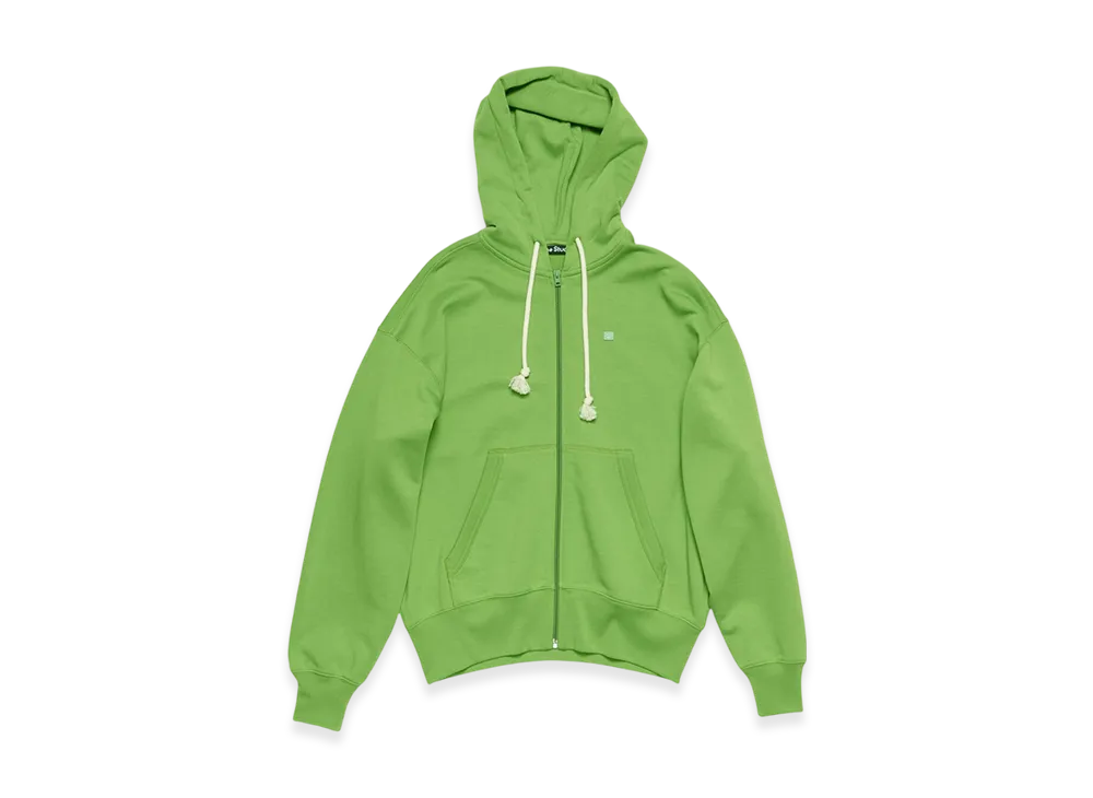 Acne Studios Hooded Zip Sweater "Herb Green"