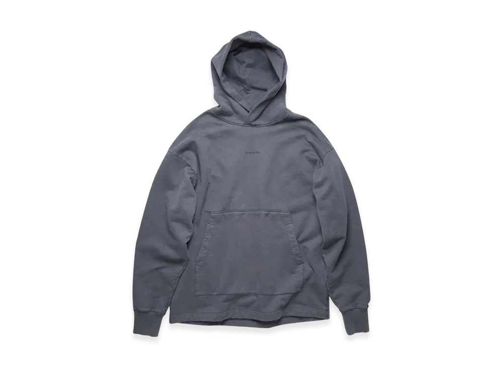 Acne Studios Logo Print Hooded Sweatshirt "SLATE GREY"