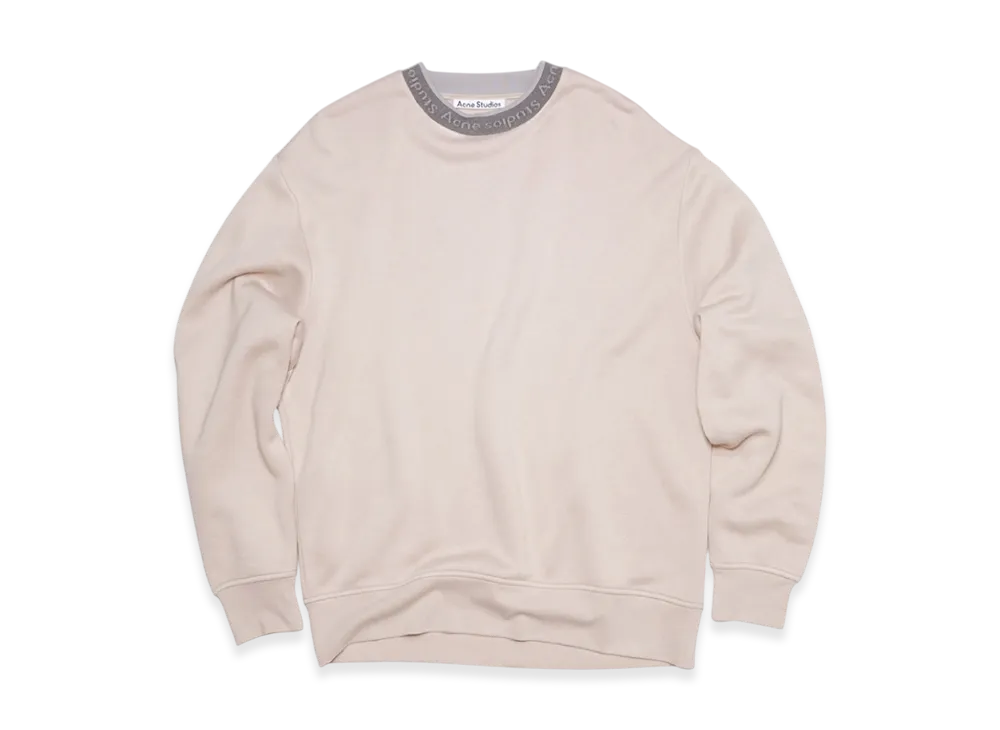 Acne Studios Logo Rib Sweatshirt "Oyster Grey"