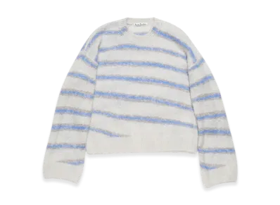 Acne Studios Mohair Blend Jumper "Light Grey/Sweet Blue"