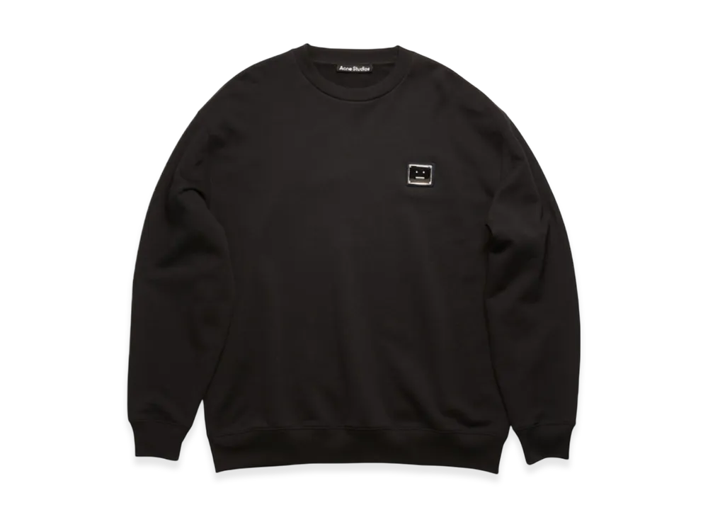 Acne Studios Oversized Logo Plaque Sweatshirt "Black"