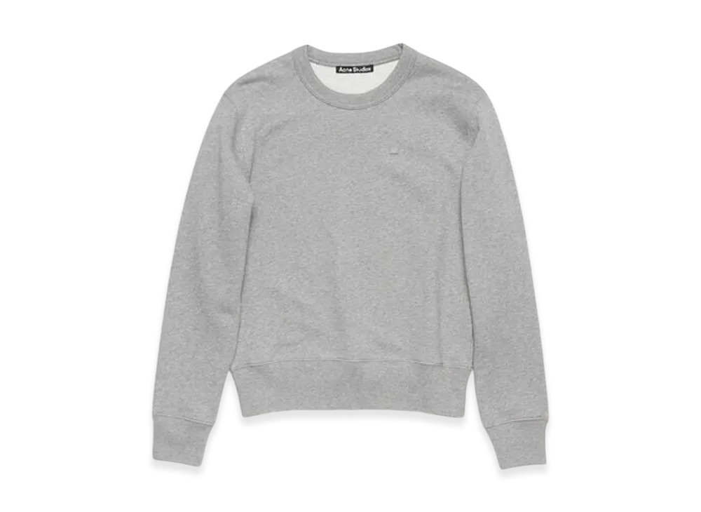 Acne Studios Regular Fit Crew Neck Sweater "Light Grey Melange"