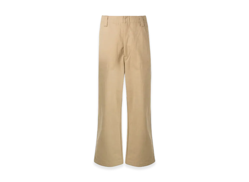 Acne Studios Tapered Pleated Cotton Twill Trousers "Sand Beige"