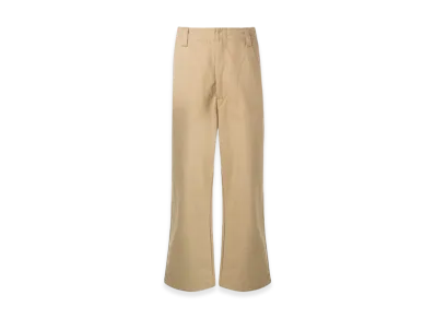 Acne Studios Tapered Pleated Cotton Twill Trousers "Sand Beige"