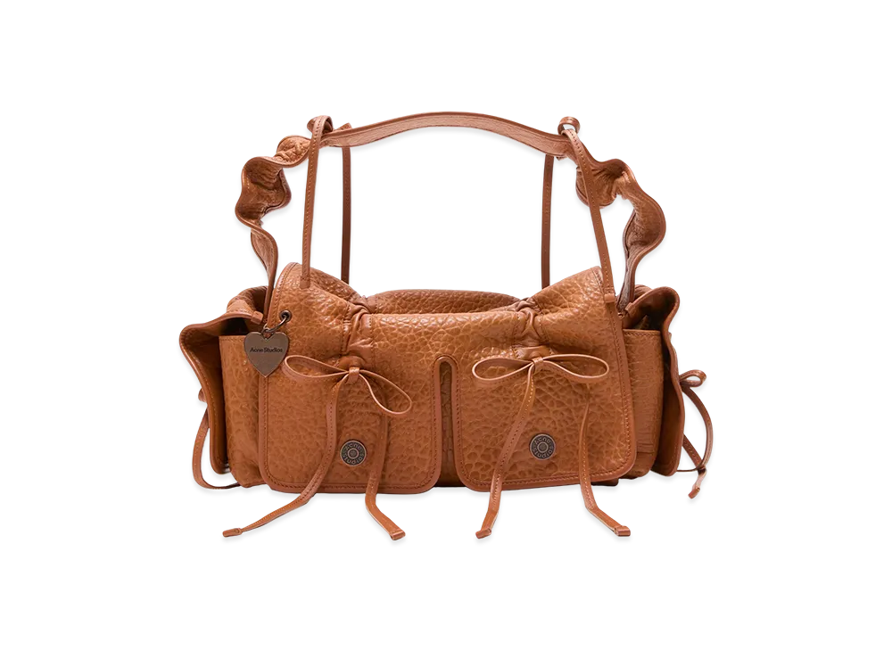 Acne Studios Multi-Pocket Grained Leather Bag "Cognac Brown"