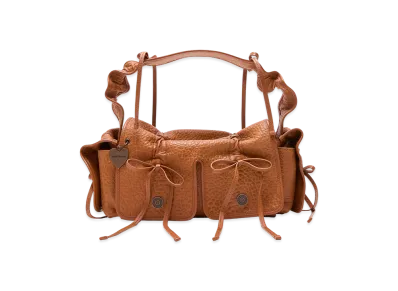 Acne Studios Multi-Pocket Grained Leather Bag "Cognac Brown"