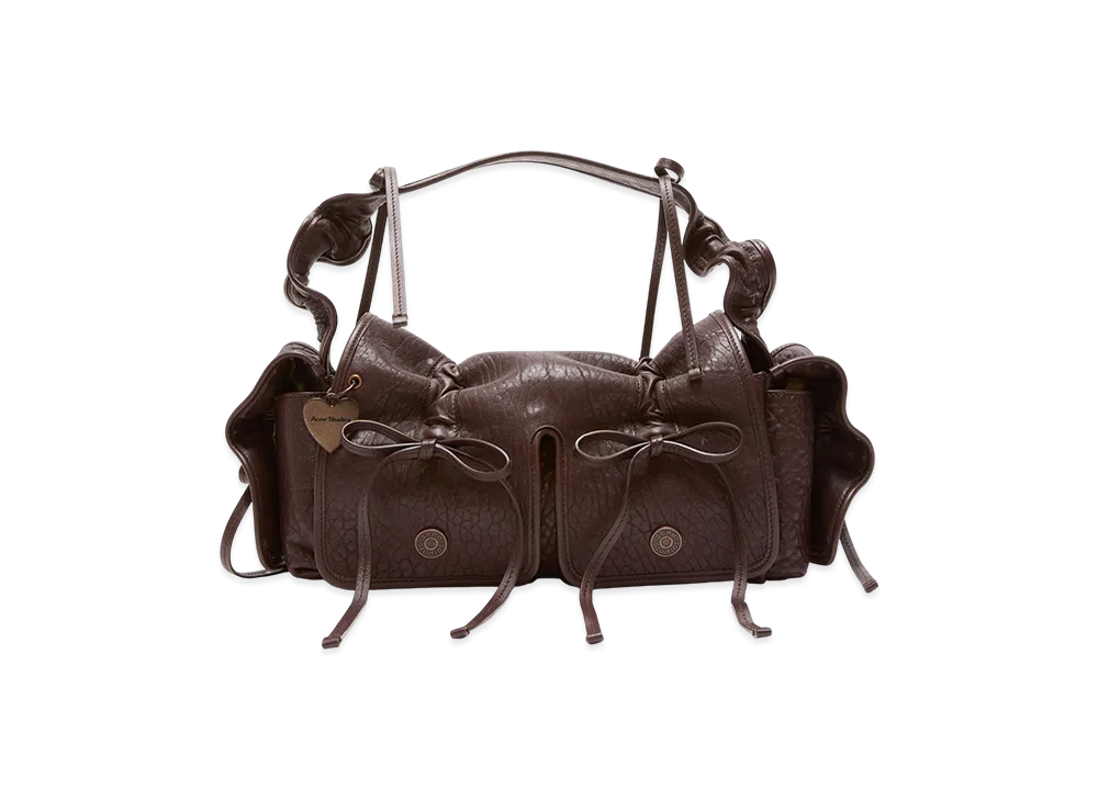 Acne Studios Multi-Pocket Grained Leather Bag "Chocolate Brown"