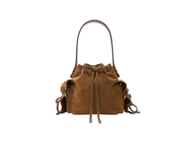 Acne Studios Multi-Pocket Mini Bucket Bag "Cognac Brown"