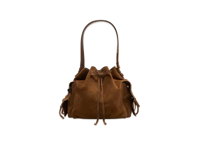 Acne Studios Multi-Pocket Bucket Bag "Cognac Brown"