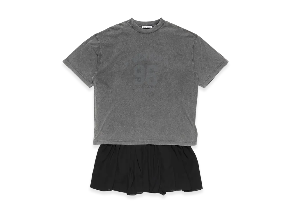 Acne Studios Tee Dress "Anthracite/Black"