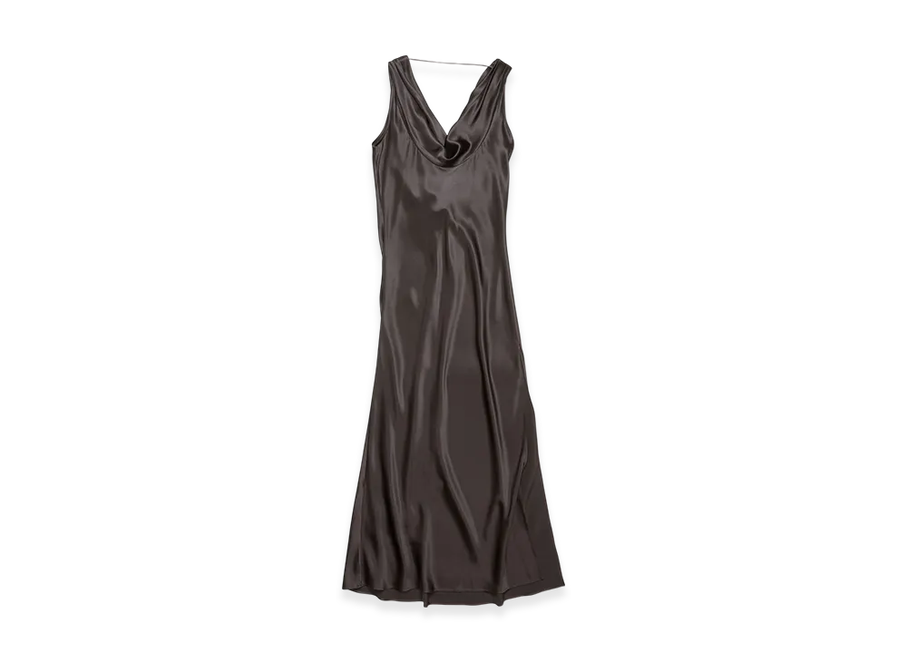 Acne Studios Satin Dress "Graphite Grey"