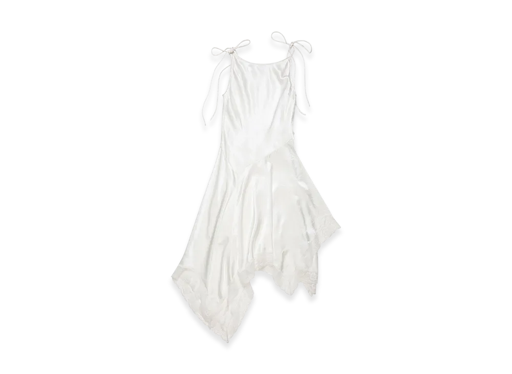 Acne Studios Satin Lace Dress "White"