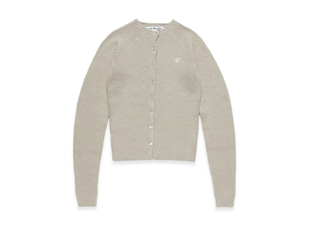 Acne Studios Button-Up Cardigan "Ash Grey"