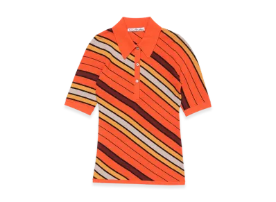 Acne Studios Wool Polo Knit "Multi Orange"