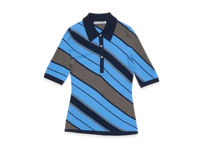 Acne Studios Wool Polo Knit "Multi Blue"