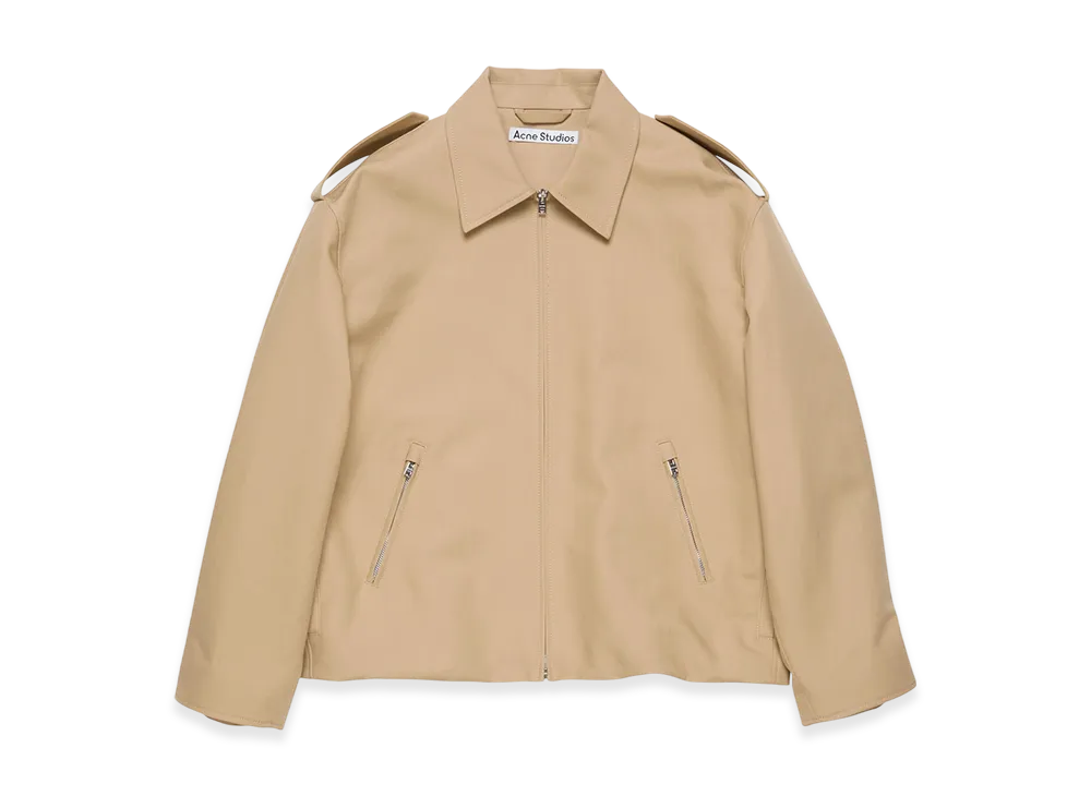 Acne Studios Cotton Satin Jacket "Beige"