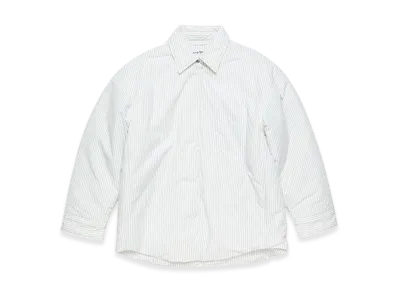 Acne Studios Striped Technical Overshirt "White/Grey"