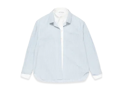 Acne Studios Layered Button-Up Shirt "Blue/White"