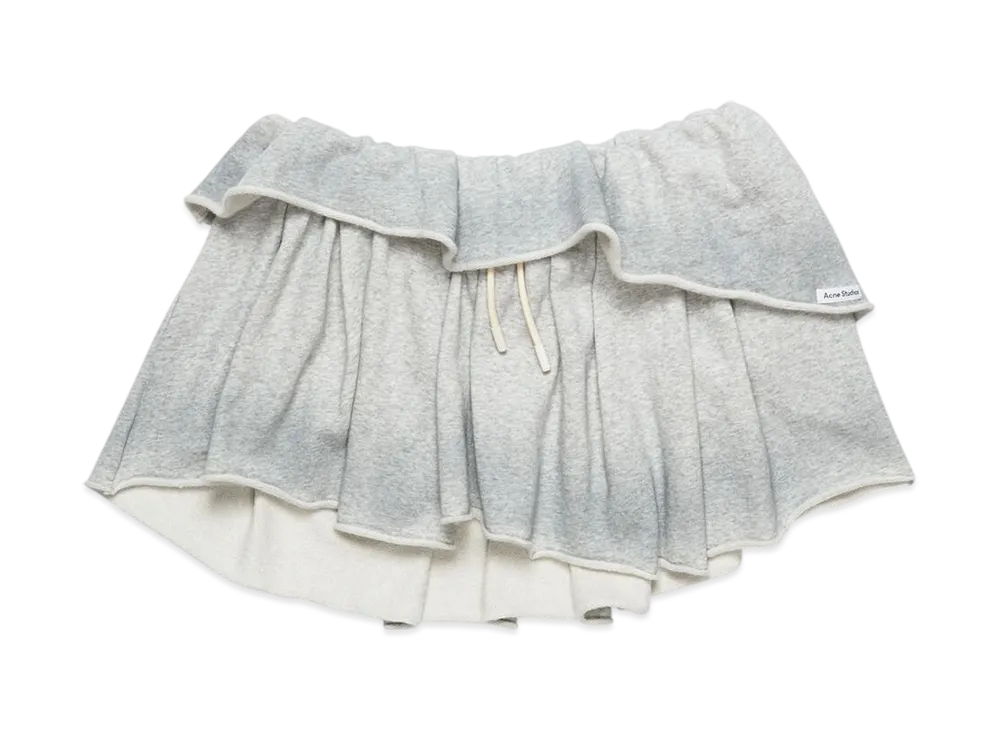 Acne Studios Fleece Skirt "Grey Melange"