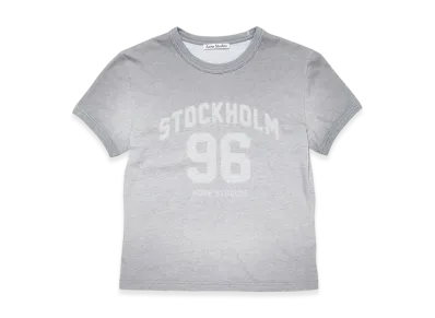 Acne Studios Sprayed Finish Vintage Logo Tee "Grey Melange"