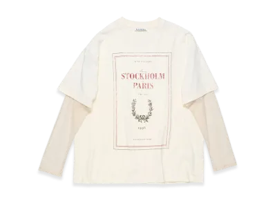 Acne Studios Layered Print Tee "Off White"