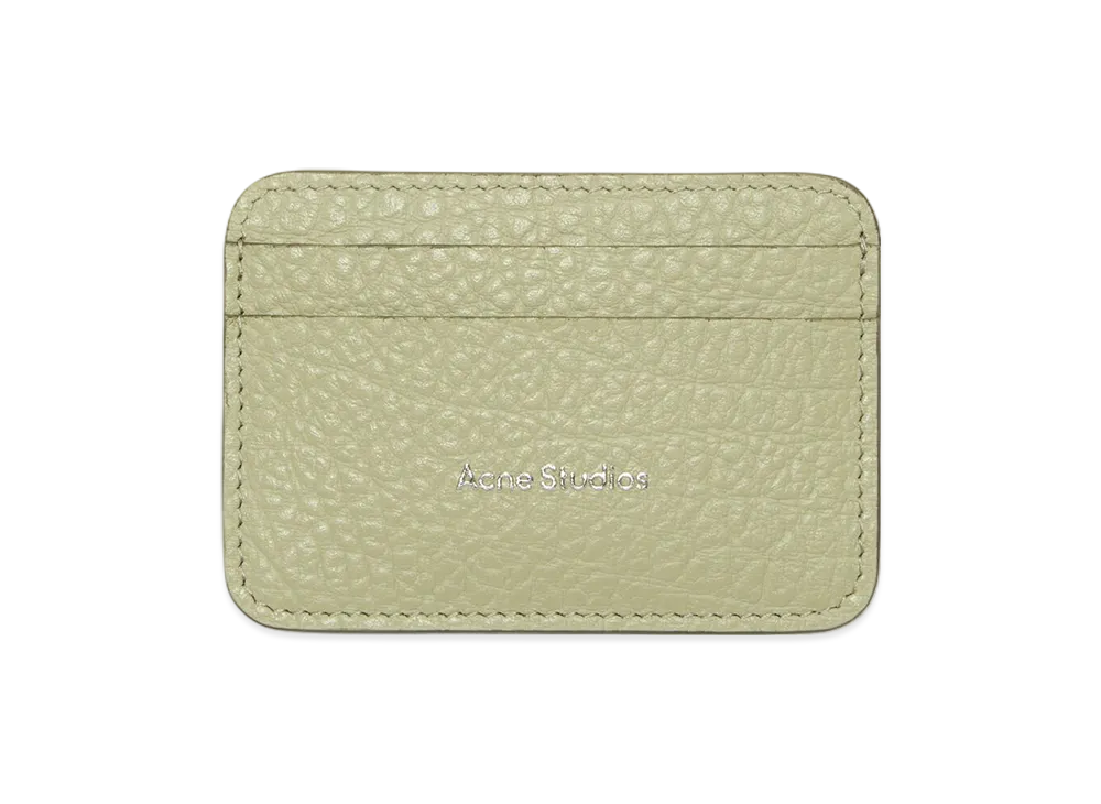 Acne Studios Leather Card Holder "Sage Green/Herb Green"