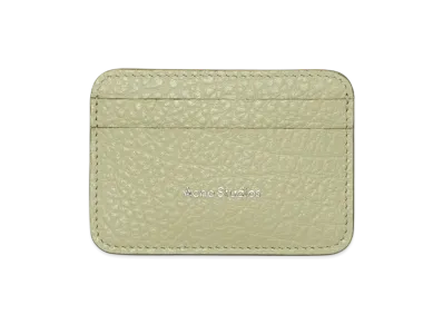 Acne Studios Leather Card Holder "Sage Green/Herb Green"
