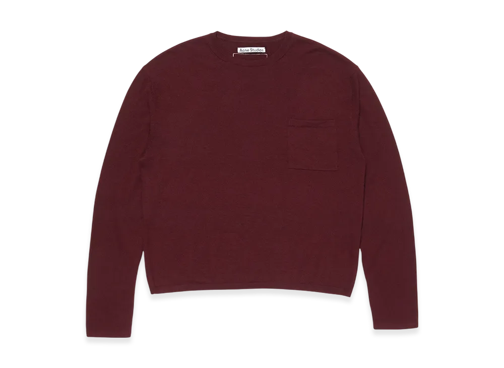 Acne Studios Cashmere Knit "Dark Burgundy"