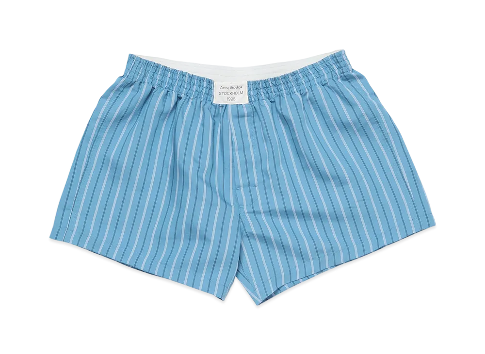 Acne Studios Cotton Shorts "Blue Multi"