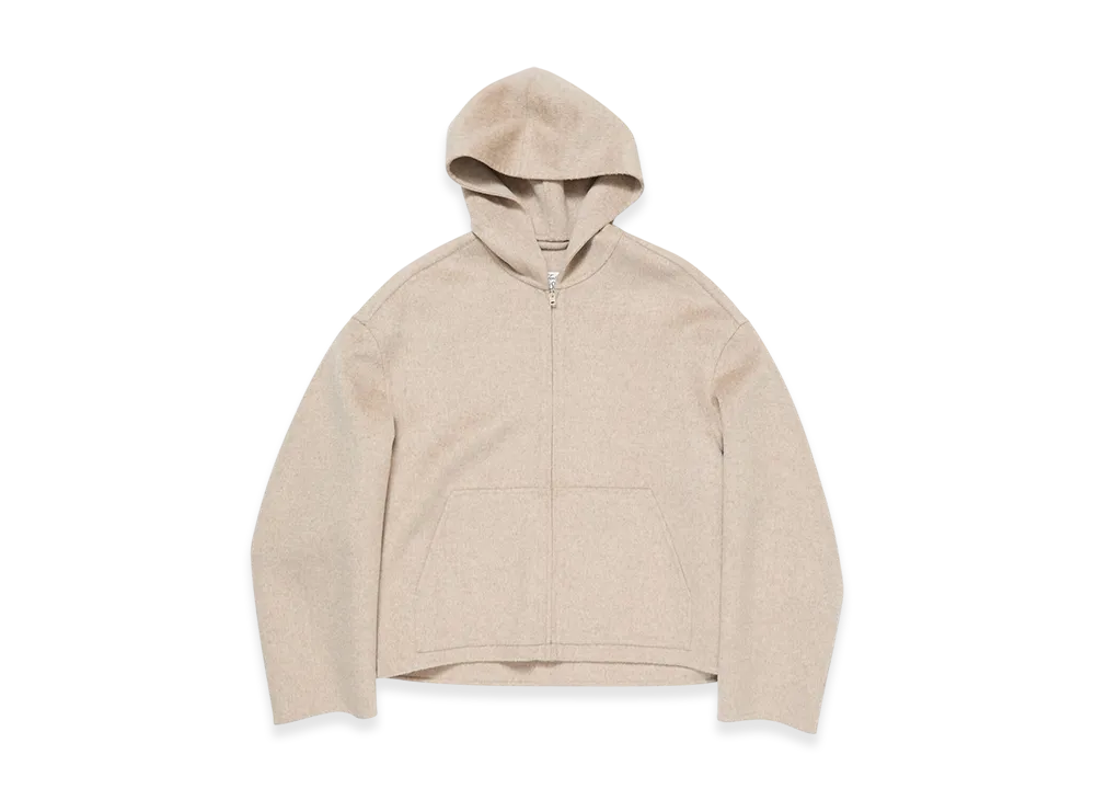 Acne Studios Hooded Cashmere Jacket "Oatmeal Melange"