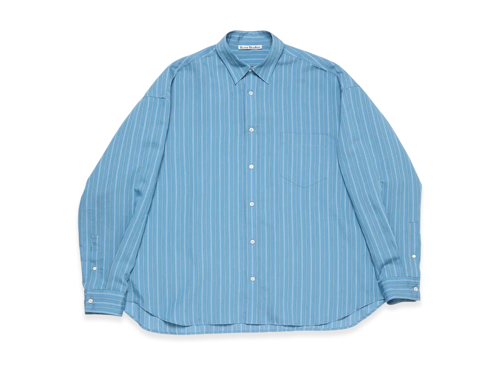 Acne Studios Button-Up Shirt "Blue Multi"
