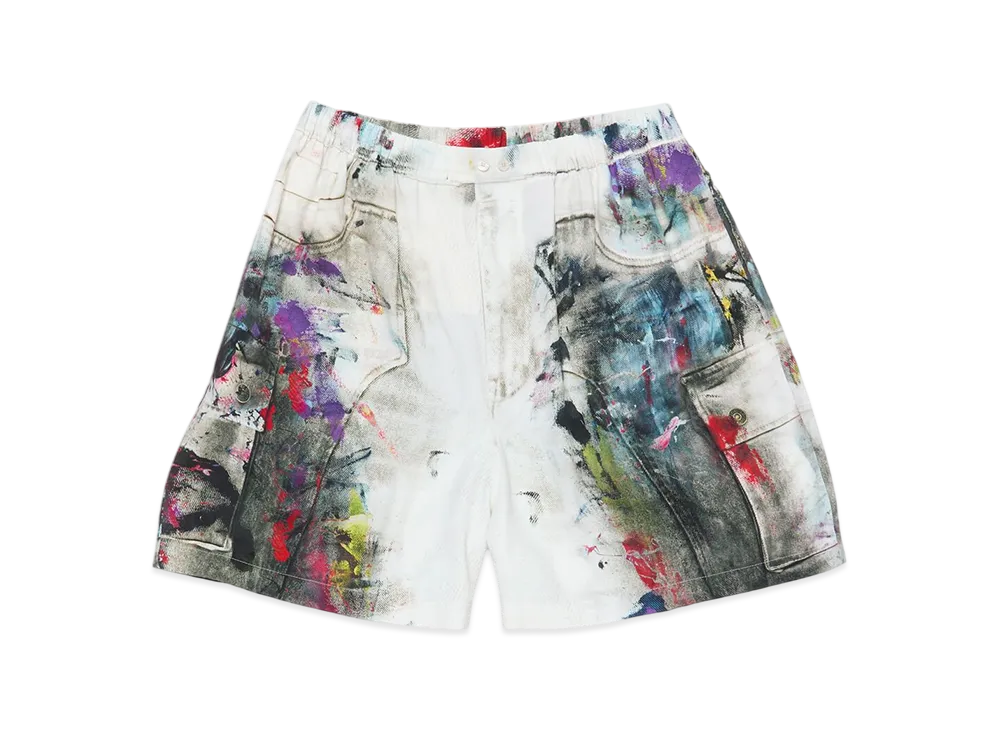 Acne Studios Printed Shorts "White Multicolor"