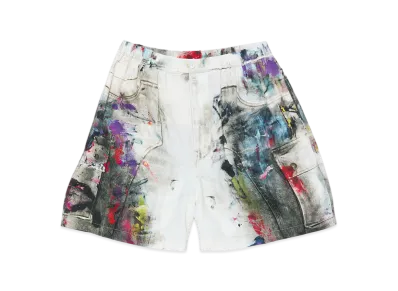 Acne Studios Printed Shorts "White Multicolor"